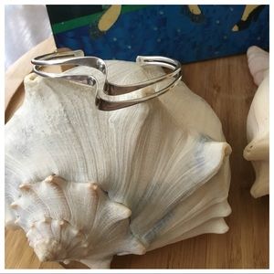 Vintage Sterling Silver Double Twisted Cuff 6”R